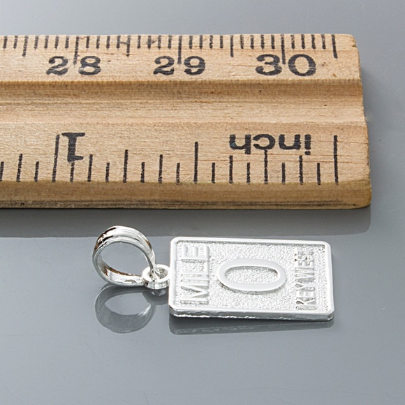 925 Silver Small Small Travel Charm Pendant, Key West Mile Marker 0 landmark - Picture 3 of 7